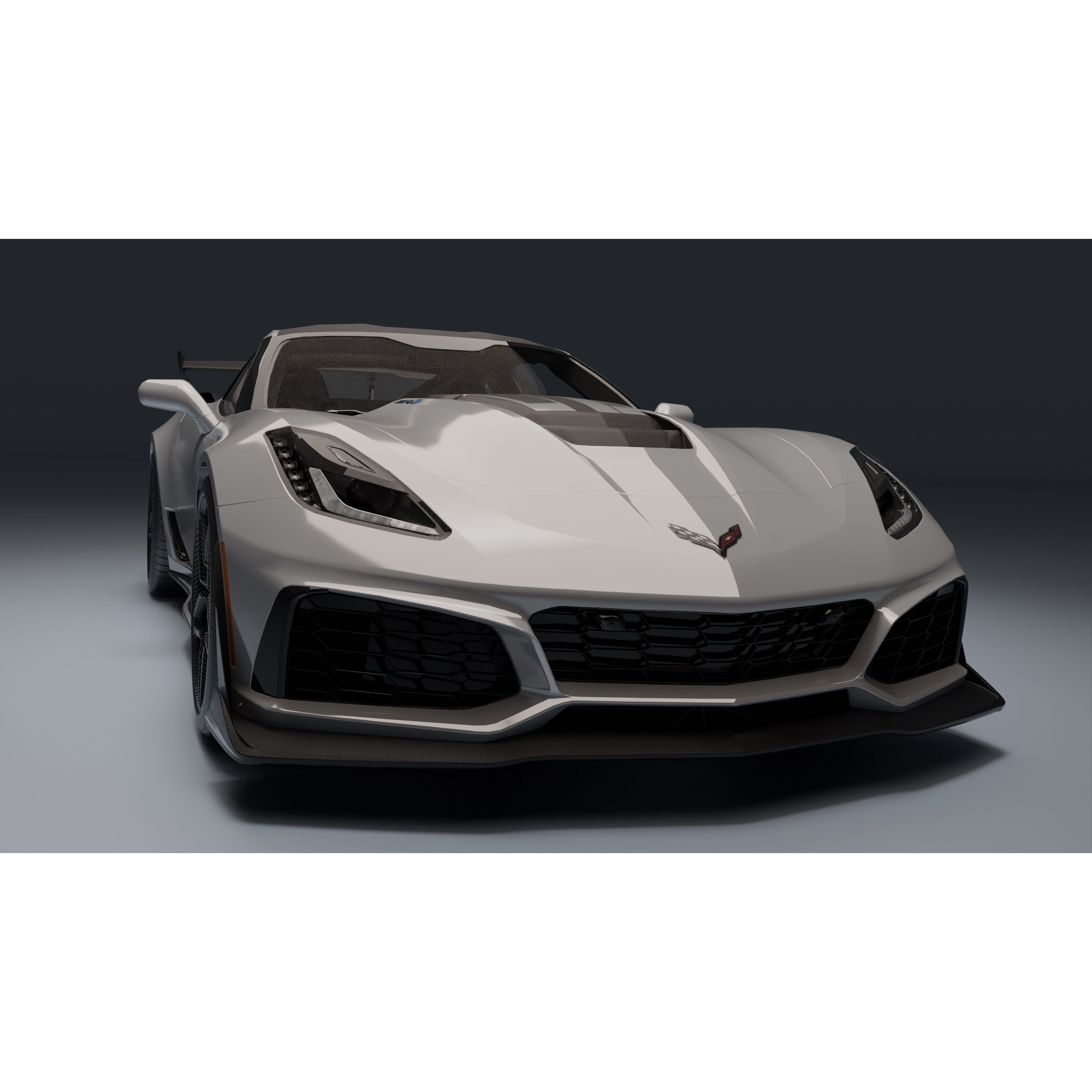 Chevrolet Corvette ZR1 - Low-Poly Game-Ready 3D Model - View 17