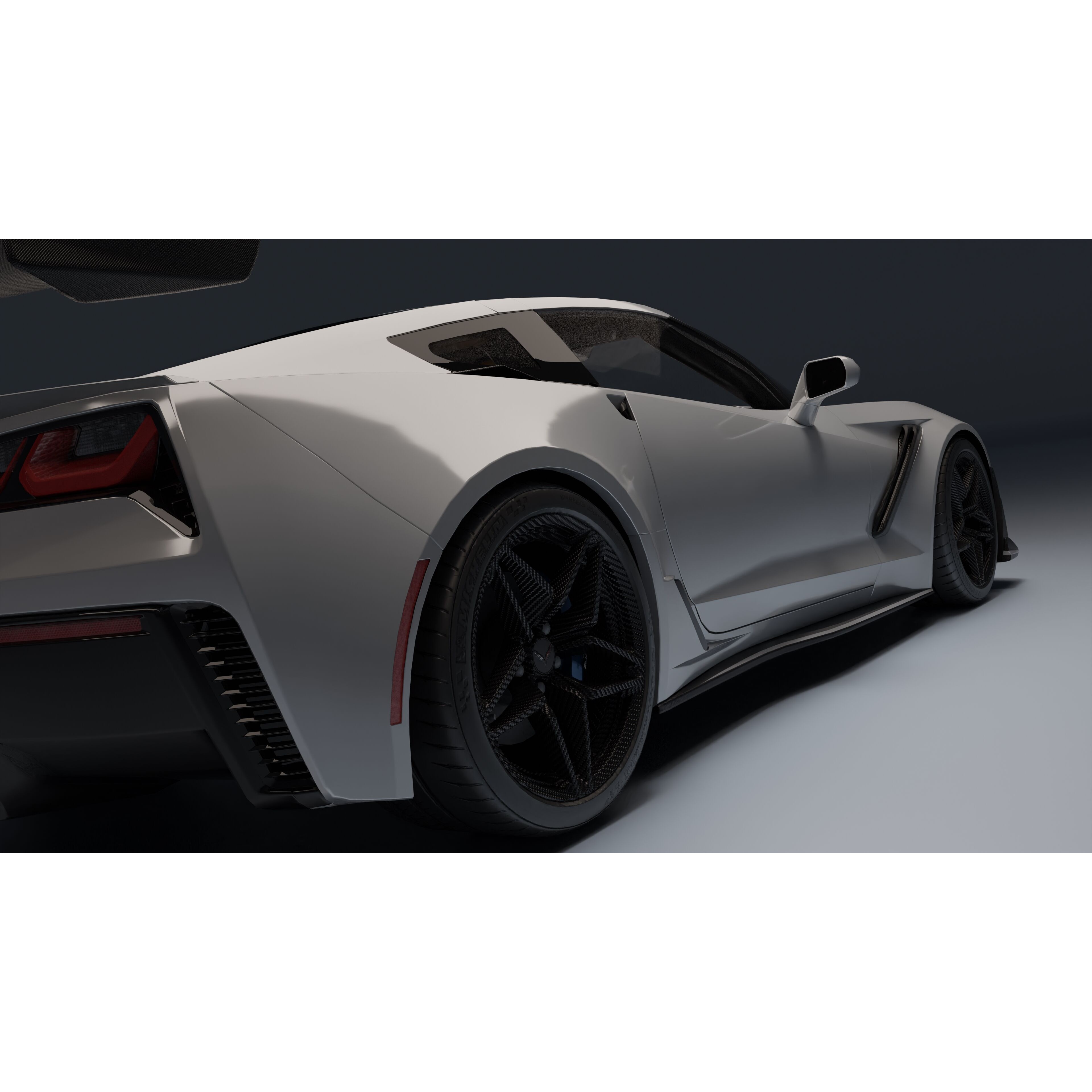 Chevrolet Corvette ZR1 - Low-Poly Game-Ready 3D Model - View 18