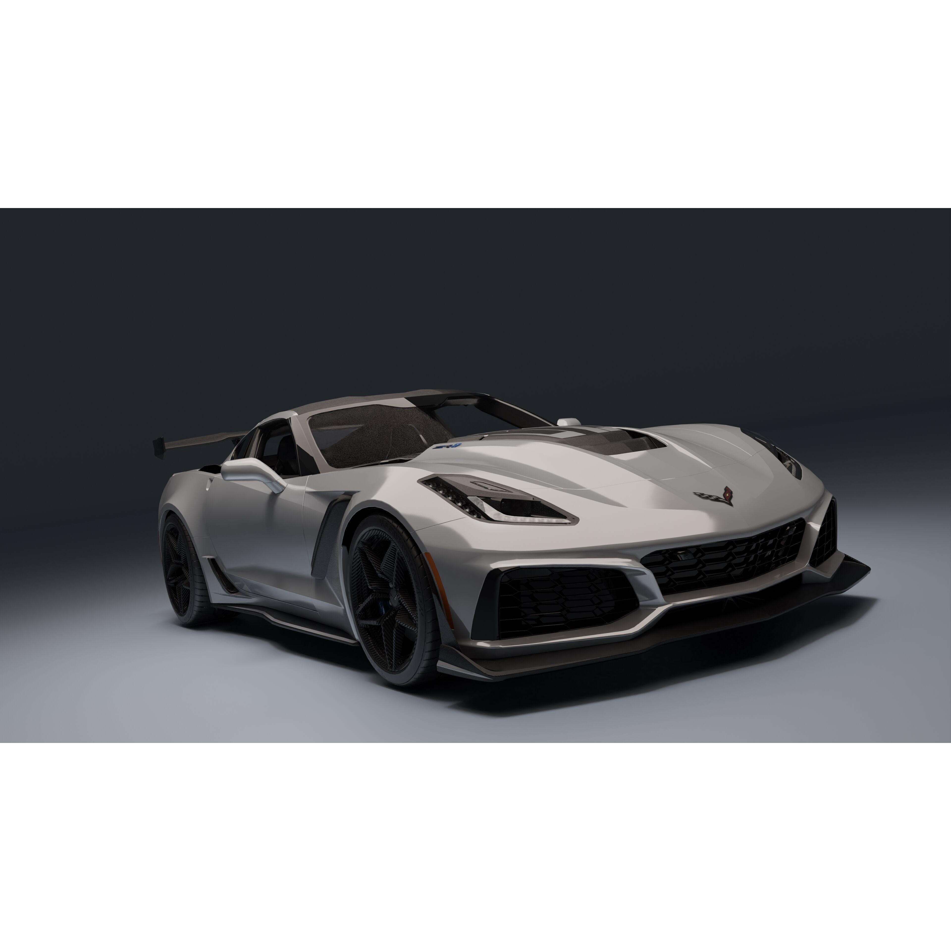 Chevrolet Corvette ZR1 - Low-Poly Game-Ready 3D Model - View 19