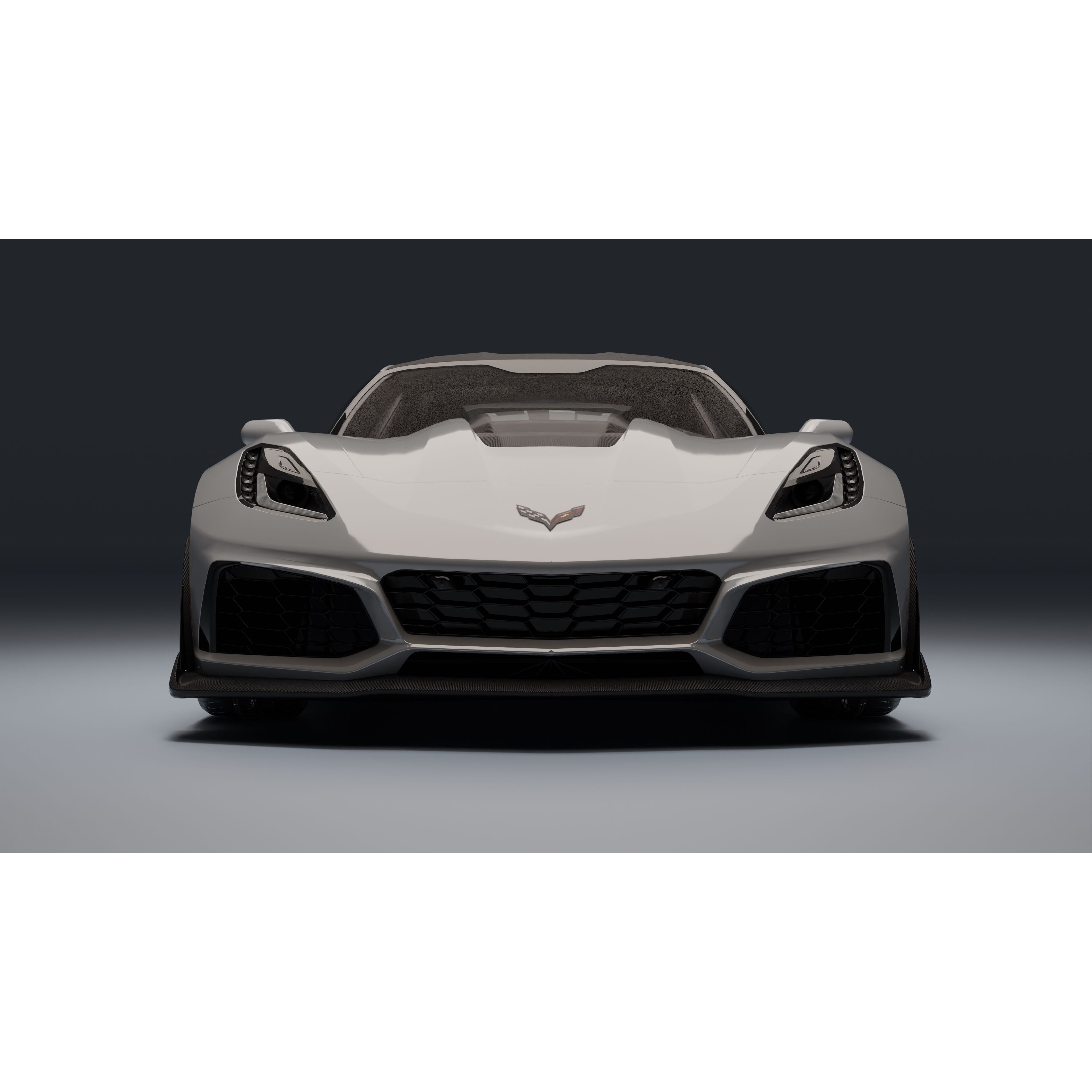 Chevrolet Corvette ZR1 - Low-Poly Game-Ready 3D Model - View 5