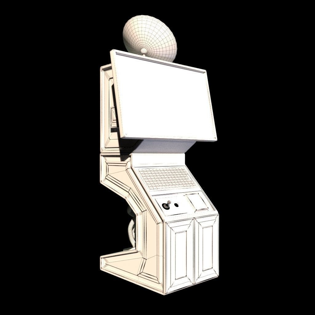 Sci-Fi Command Computer 3D Model – Low Poly PBR Game Asset, FBX - View 15