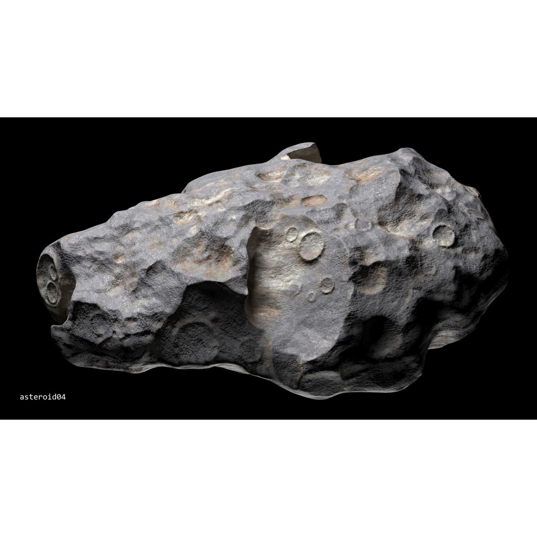 Asteroids 3D Model – Low Poly Bundle with PBR Textures, FBX, OBJ - View 24