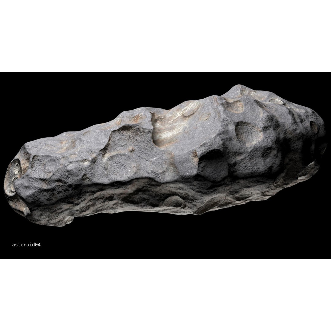 Asteroids 3D Model – Low Poly Bundle with PBR Textures, FBX, OBJ - View 25