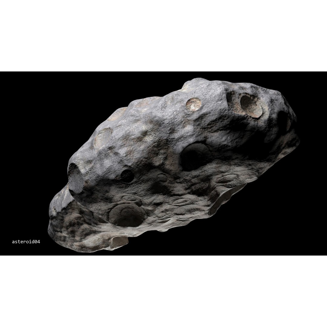 Asteroids 3D Model – Low Poly Bundle with PBR Textures, FBX, OBJ - View 26