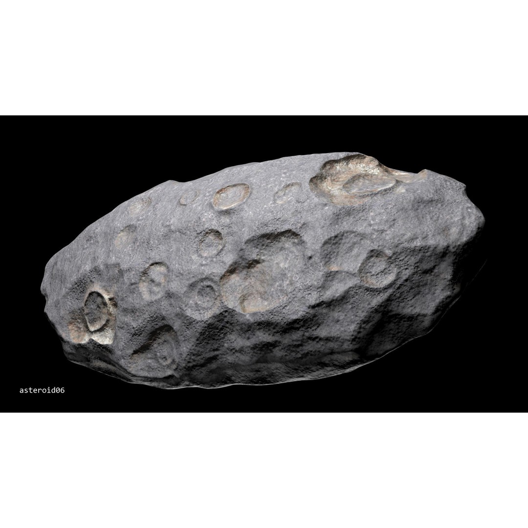 Asteroids 3D Model – Low Poly Bundle with PBR Textures, FBX, OBJ - View 33