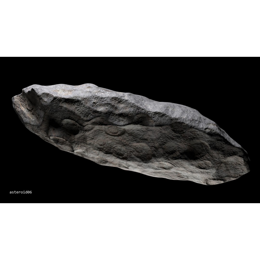 Asteroids 3D Model – Low Poly Bundle with PBR Textures, FBX, OBJ - View 34