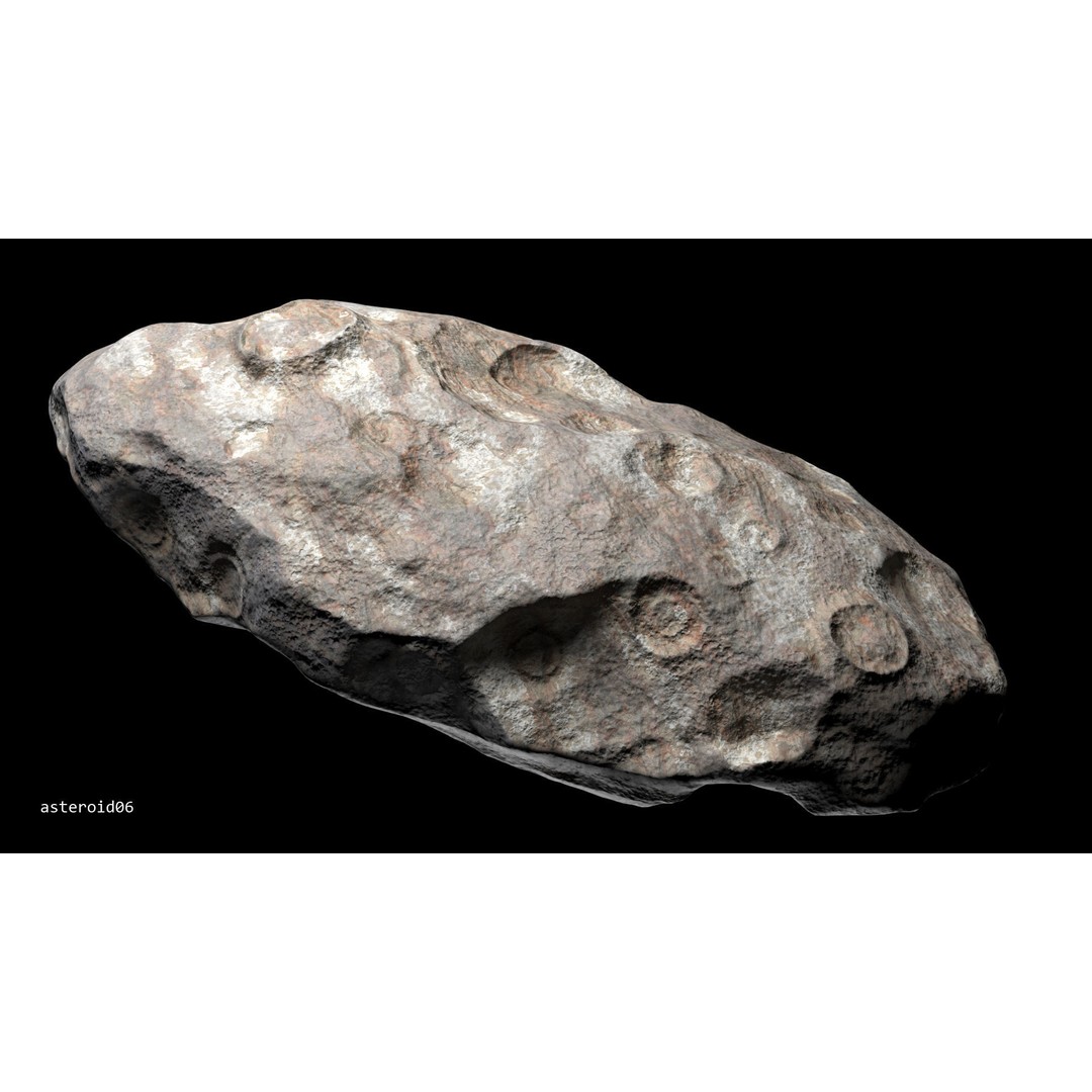 Asteroids 3D Model – Low Poly Bundle with PBR Textures, FBX, OBJ - View 36