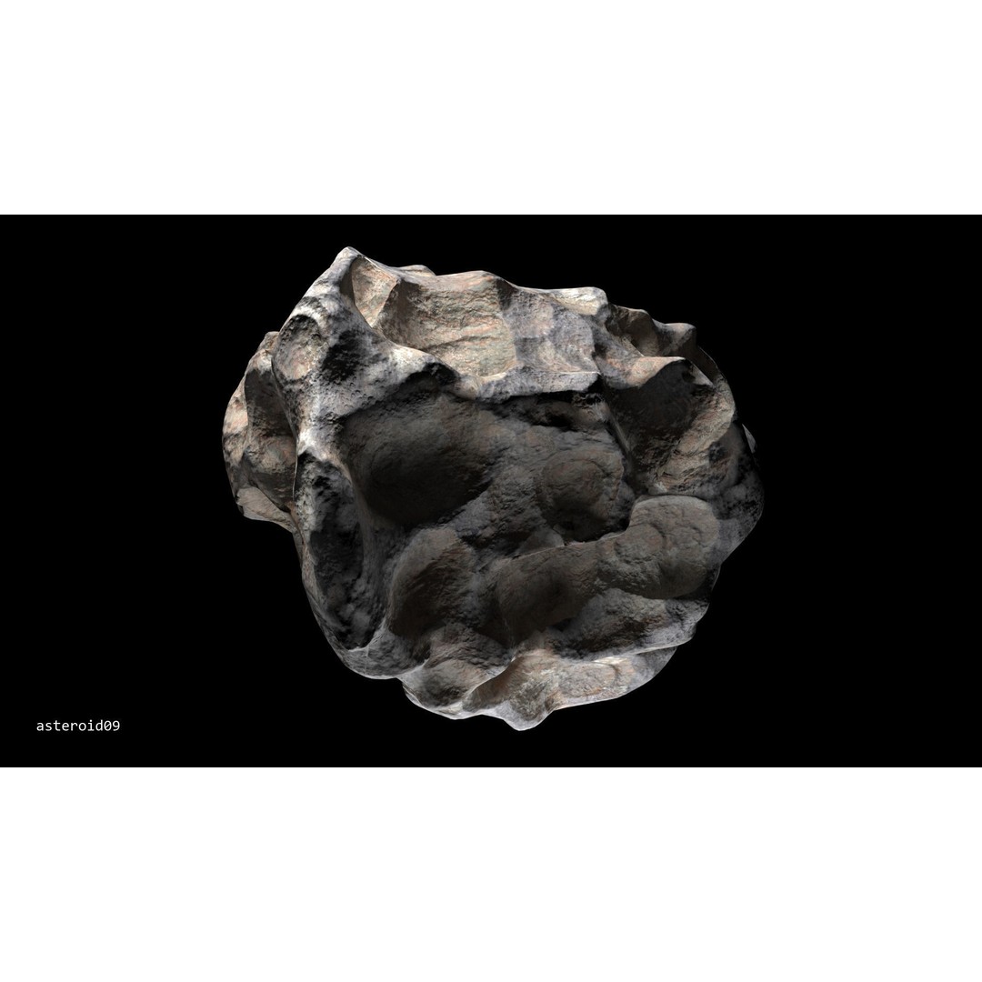 Asteroids 3D Model – Low Poly Bundle with PBR Textures, FBX, OBJ - View 50
