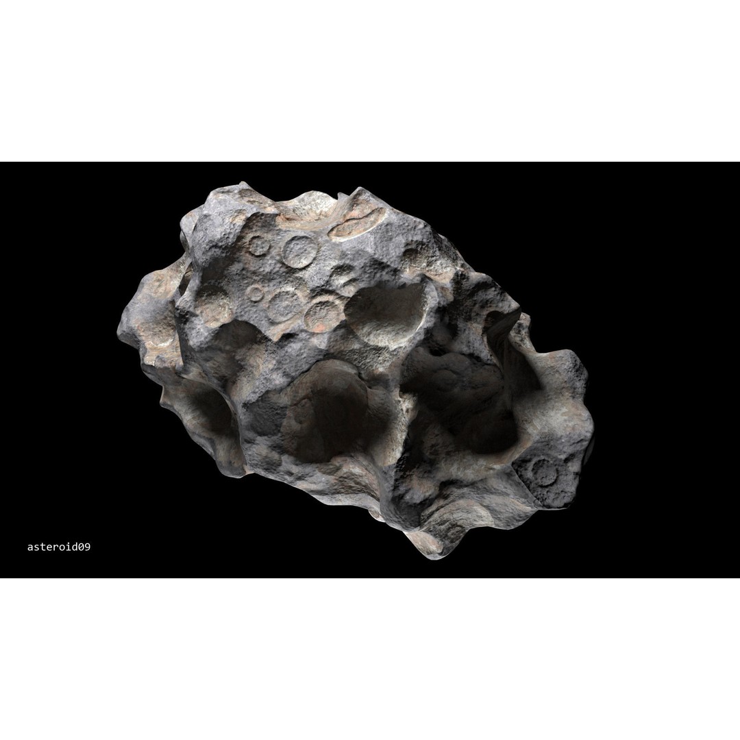 Asteroids 3D Model – Low Poly Bundle with PBR Textures, FBX, OBJ - View 51