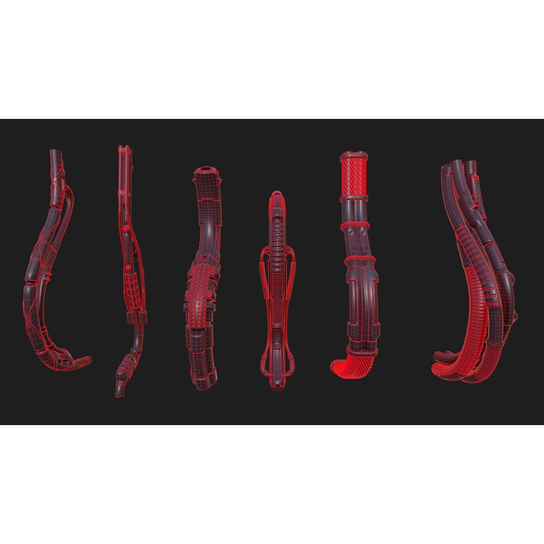 Cables and Wires 3D Model – PBR Game-Ready Asset, FBX