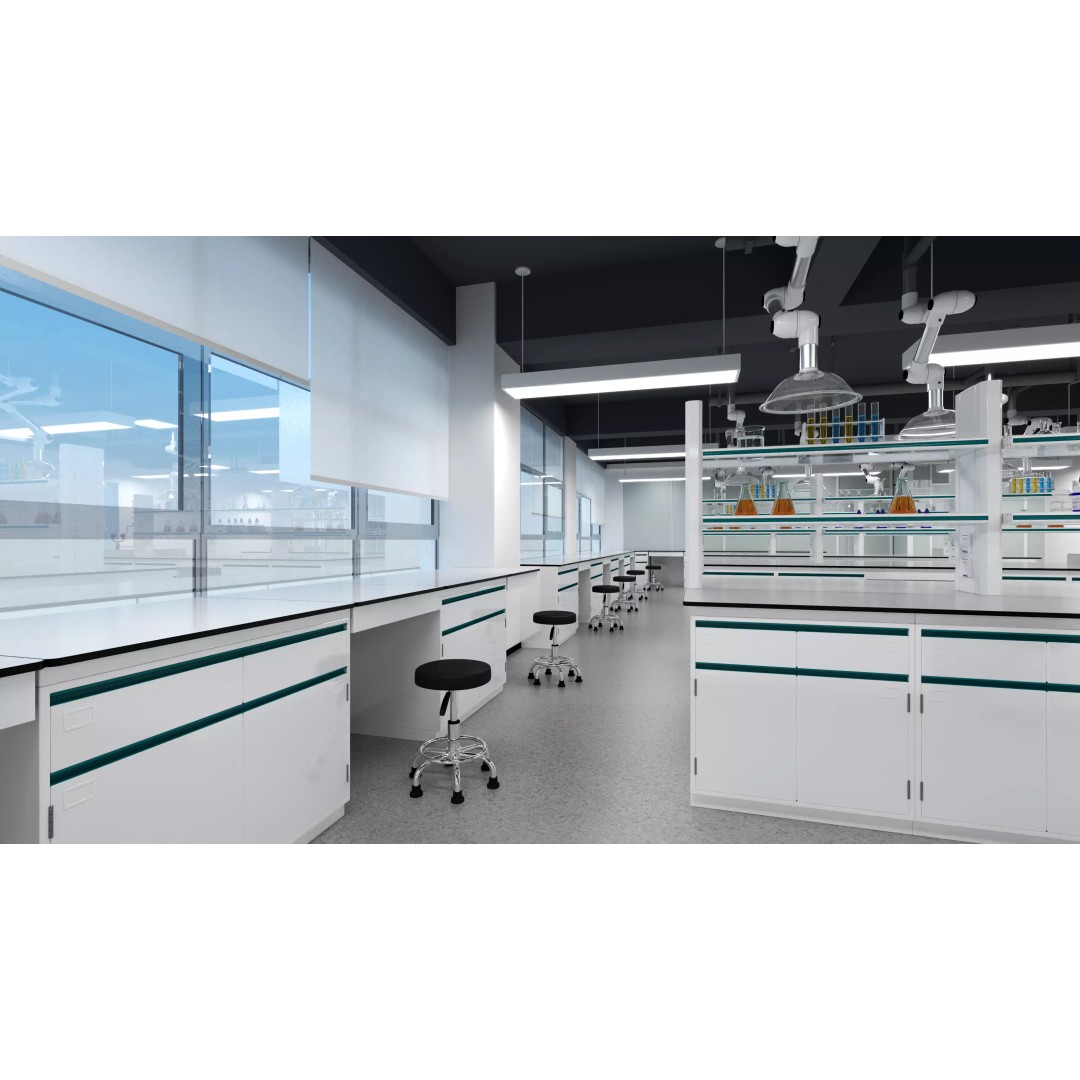 Laboratory 3D Model – Contemporary Interior with Tables and Chairs - View 3