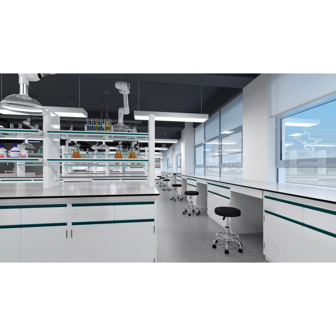 Laboratory 3D Model – Contemporary Interior with Tables and Chairs - View 7