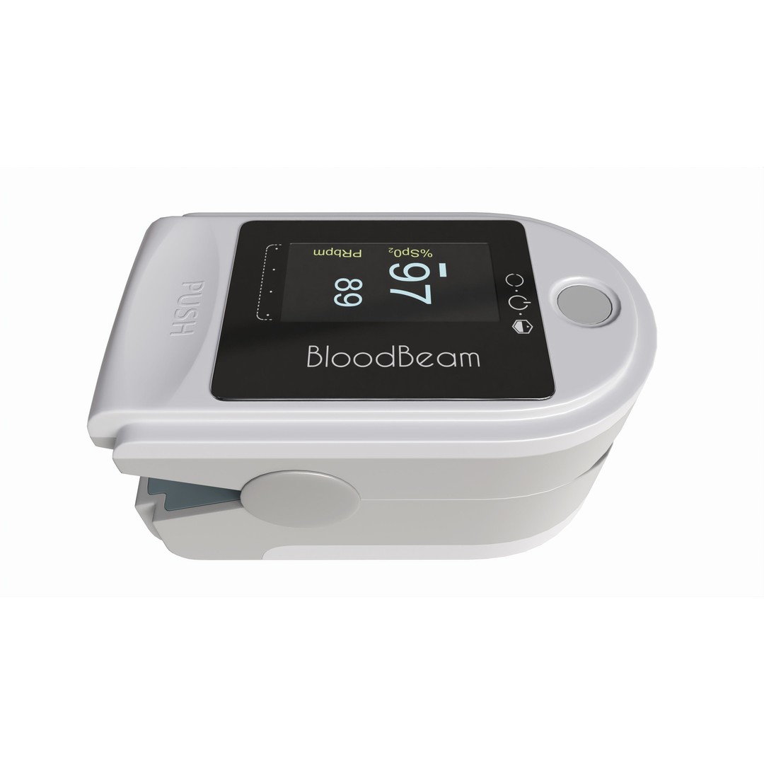 Fingertip Pulse Oximeter 3D Model – High Quality PBR Medical Asset, FBX - View 4