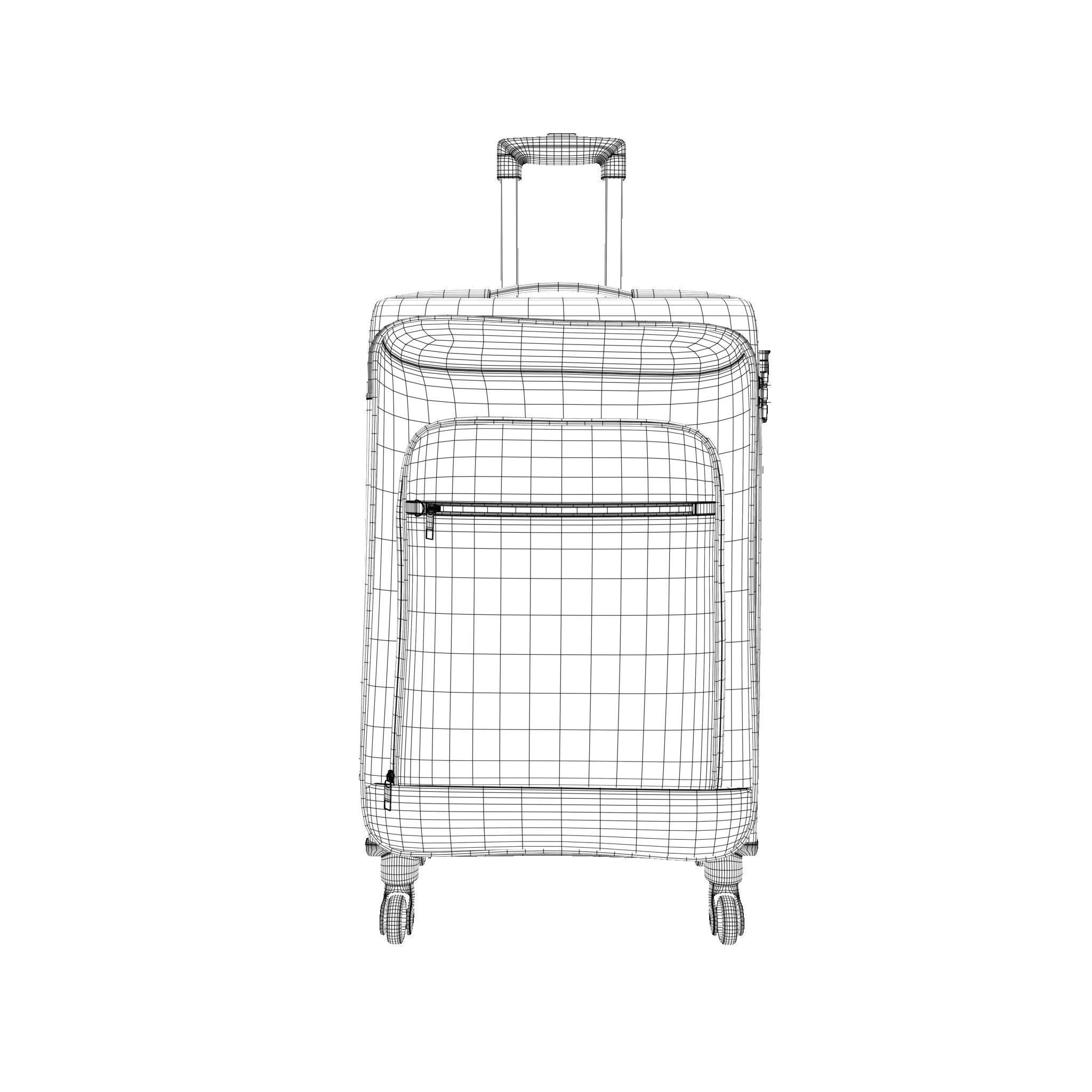 Blue Suitcase - Low-Poly Game-Ready 3D Model - View 13