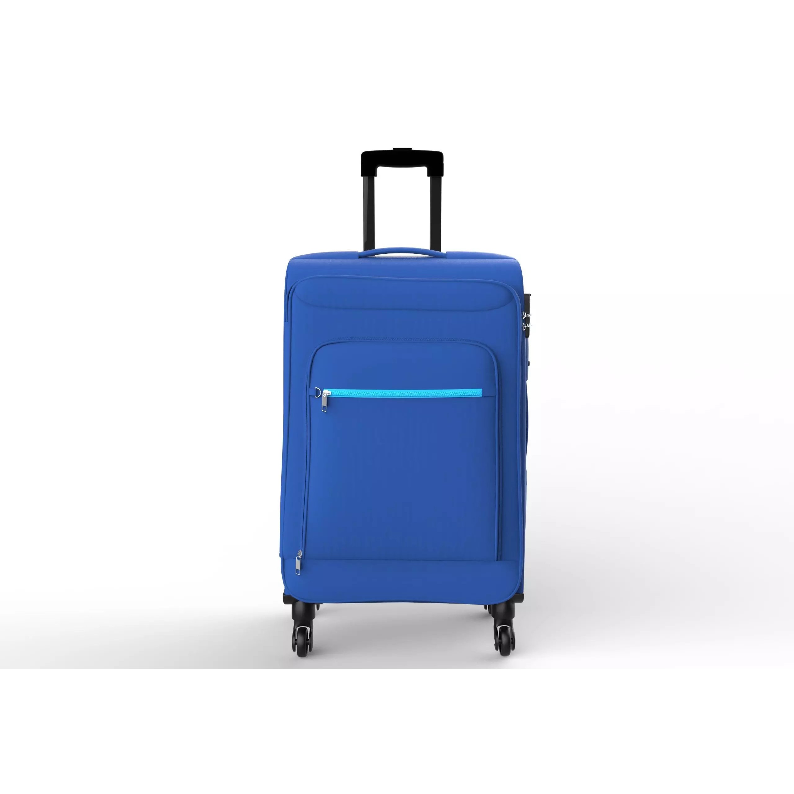 Blue Suitcase - Low-Poly Game-Ready 3D Model - View 2