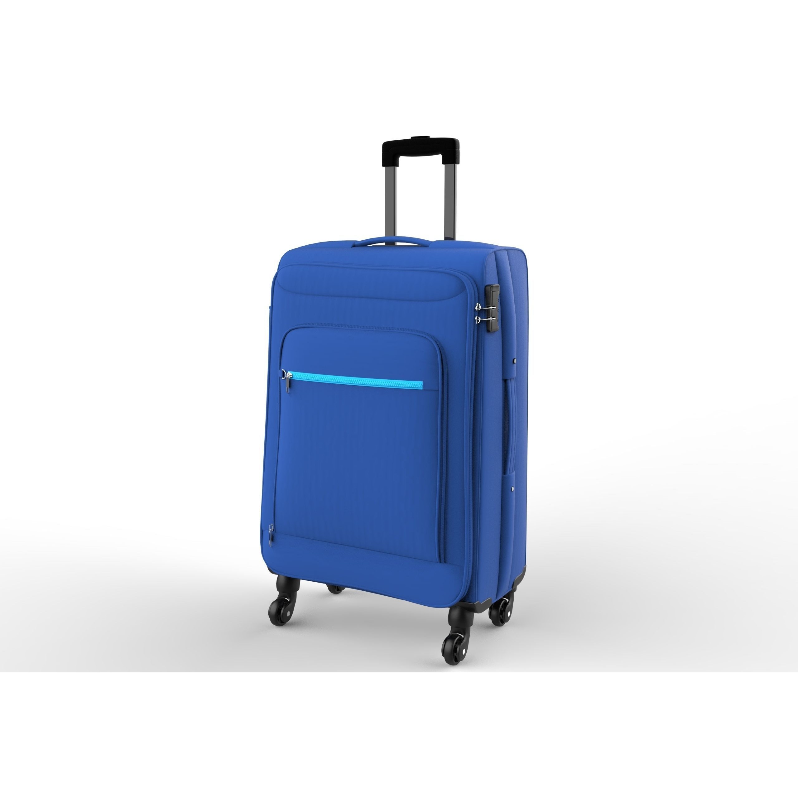 Blue Suitcase - Low-Poly Game-Ready 3D Model - View 3