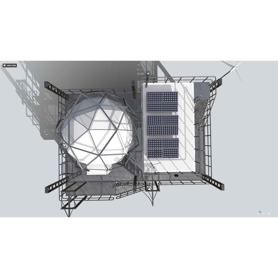 Research Station 3D Model – Low Poly PBR Game Asset, FBX - View 10