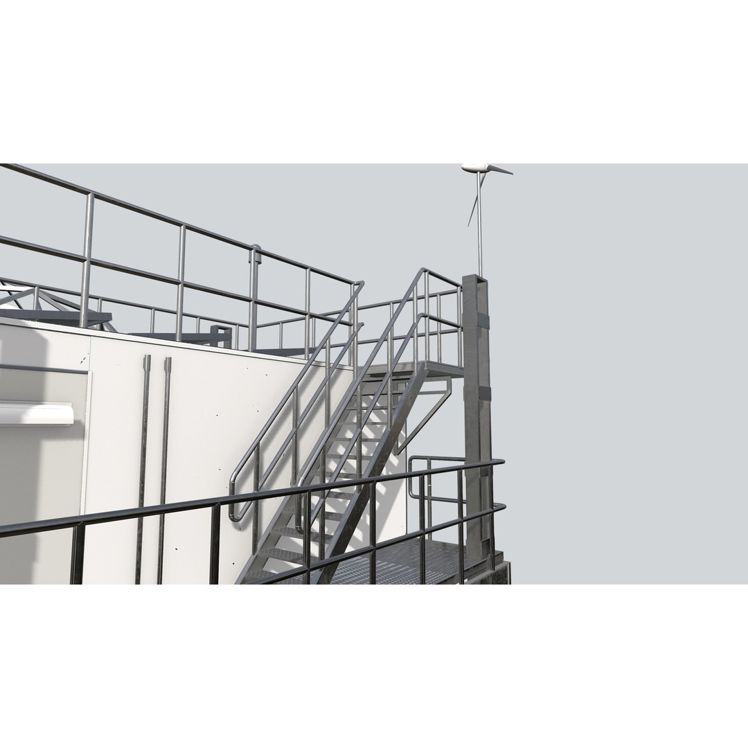 Research Station 3D Model – Low Poly PBR Game Asset, FBX - View 6