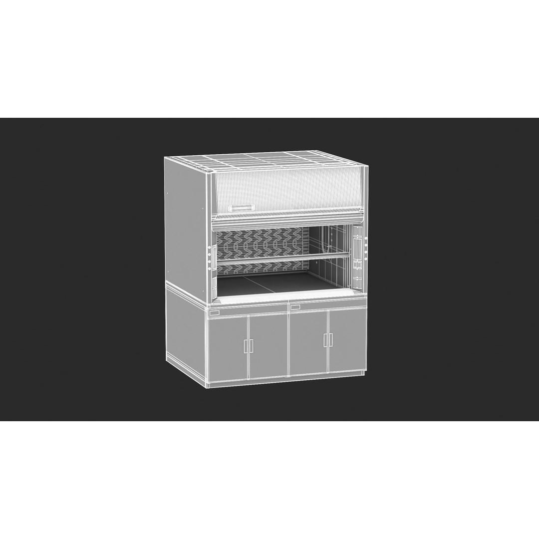Protector Laboratory 3D Model – High Poly Science Equipment, FBX, OBJ - View 22