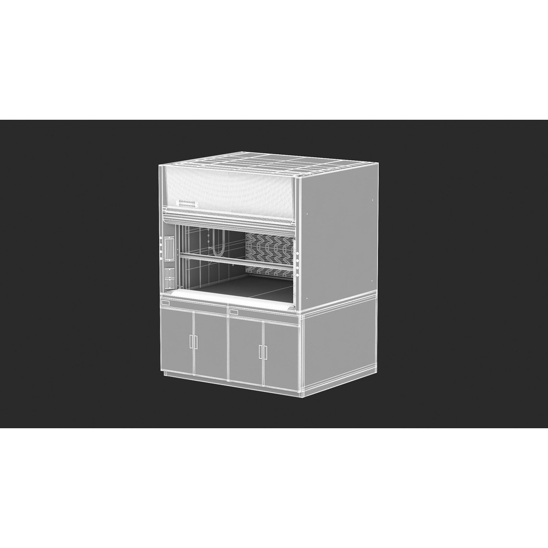Protector Laboratory 3D Model – High Poly Science Equipment, FBX, OBJ - View 30