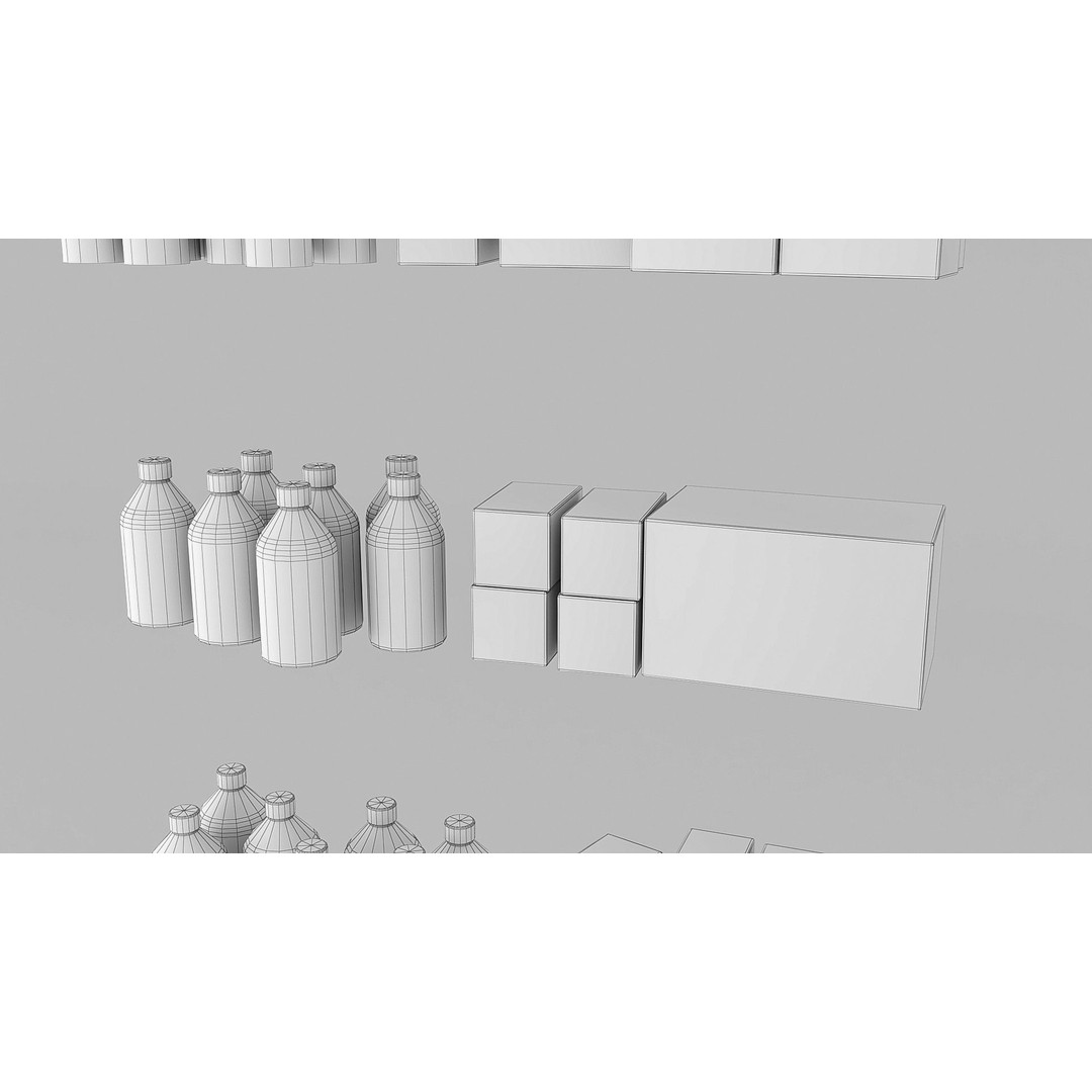 Medicines Hospital Cupboard 3D Model – Low Poly Game Asset, FBX - View 13