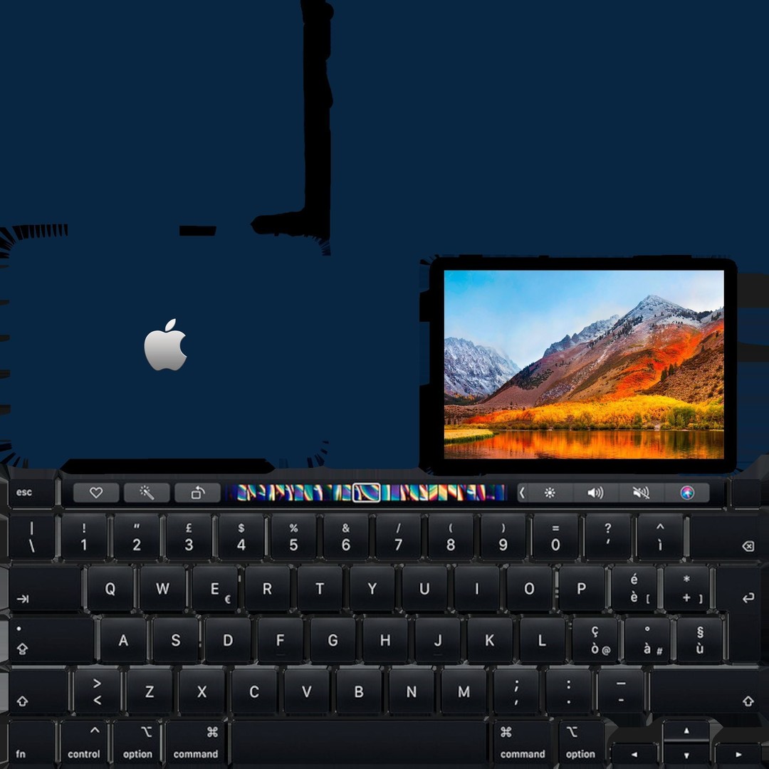 Apple MacBook 3D Model – Low Poly Game Asset, FBX, OBJ, Blender
