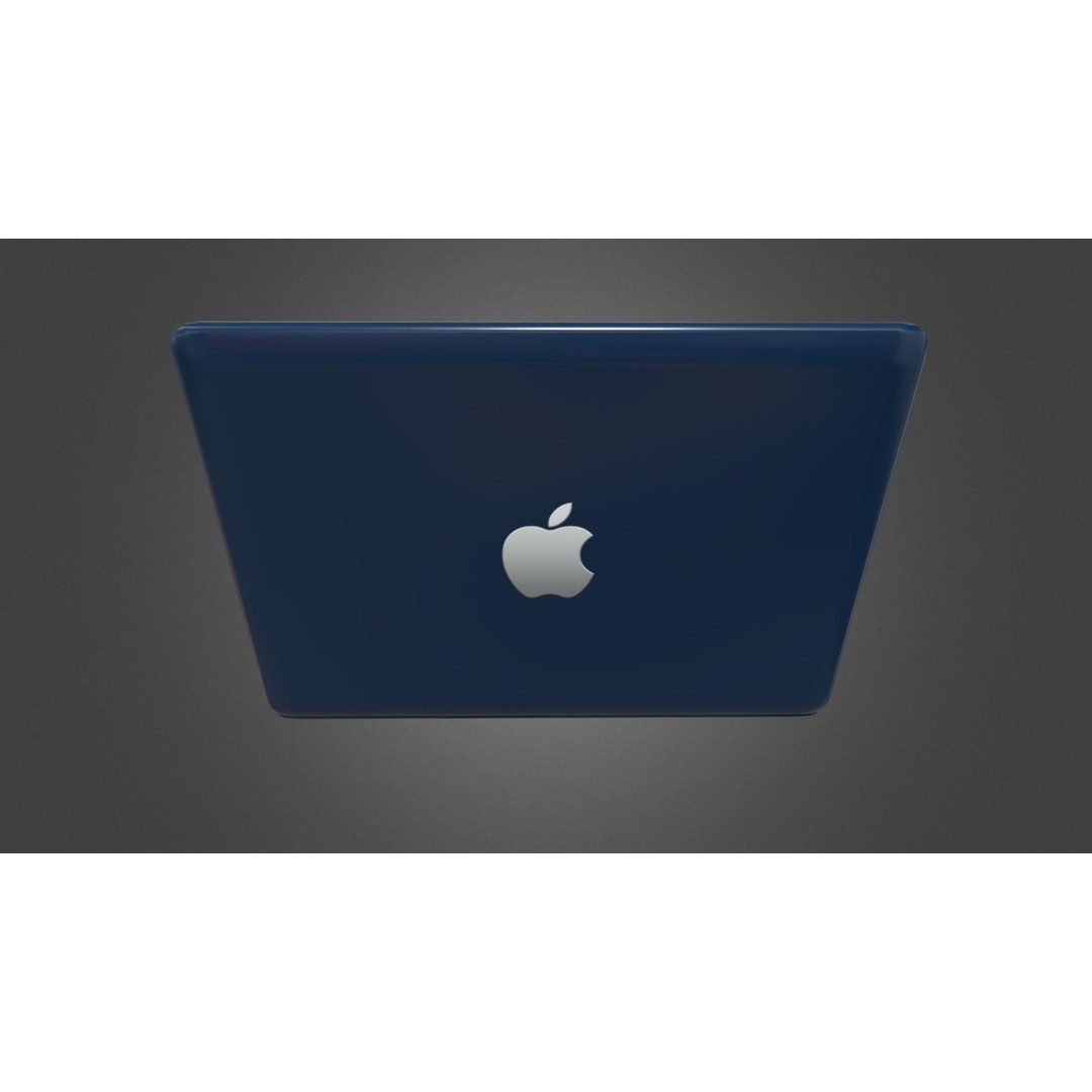 Apple MacBook 3D Model – Low Poly Game Asset, FBX, OBJ, Blender - View 5