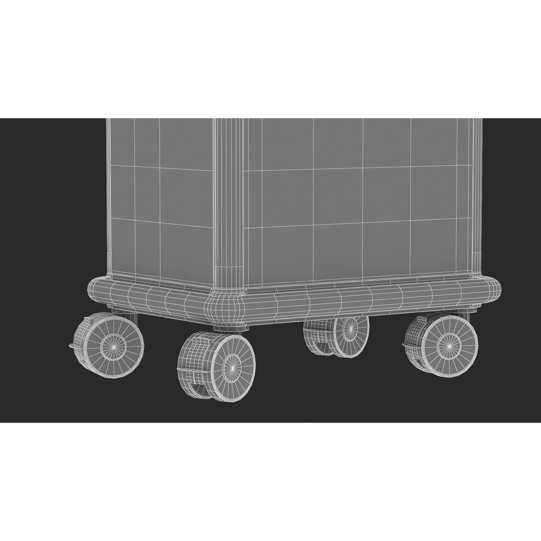 Medical Cart 3D Model – Realistic PBR Asset for Game and Archviz - View 20