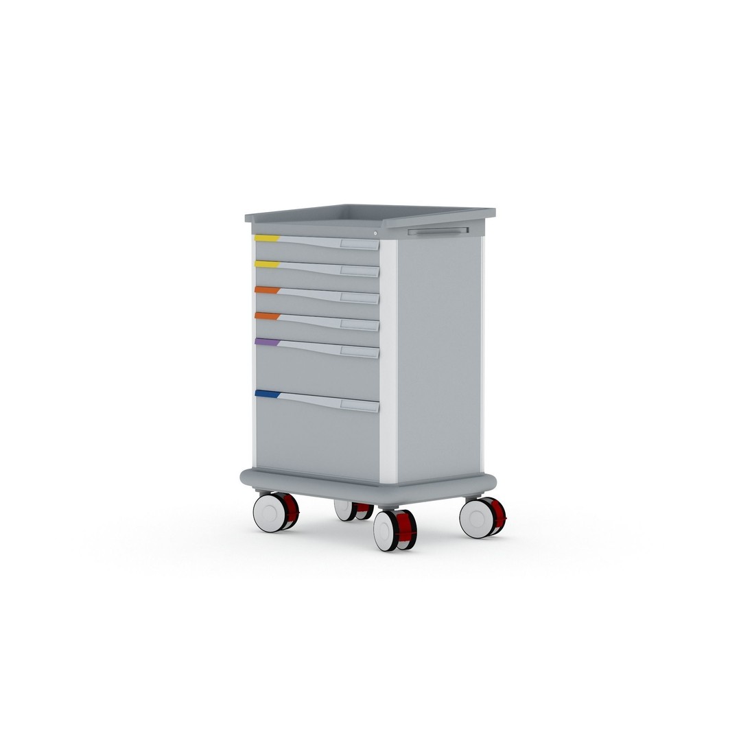 Medical Cart 3D Model – Realistic PBR Asset for Game and Archviz - View 6