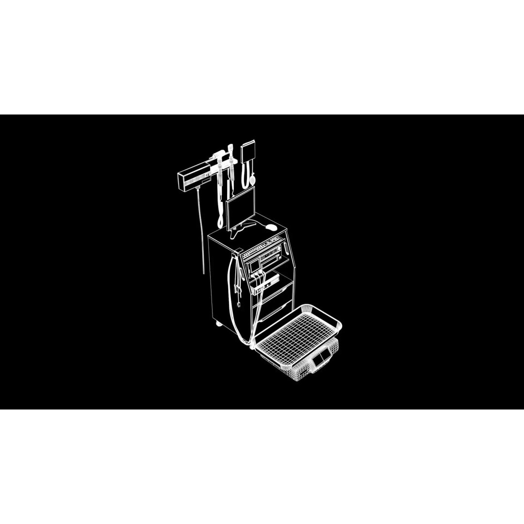 X-Ray Diagnostic System 3D Model – Realistic Medical Interior, FBX