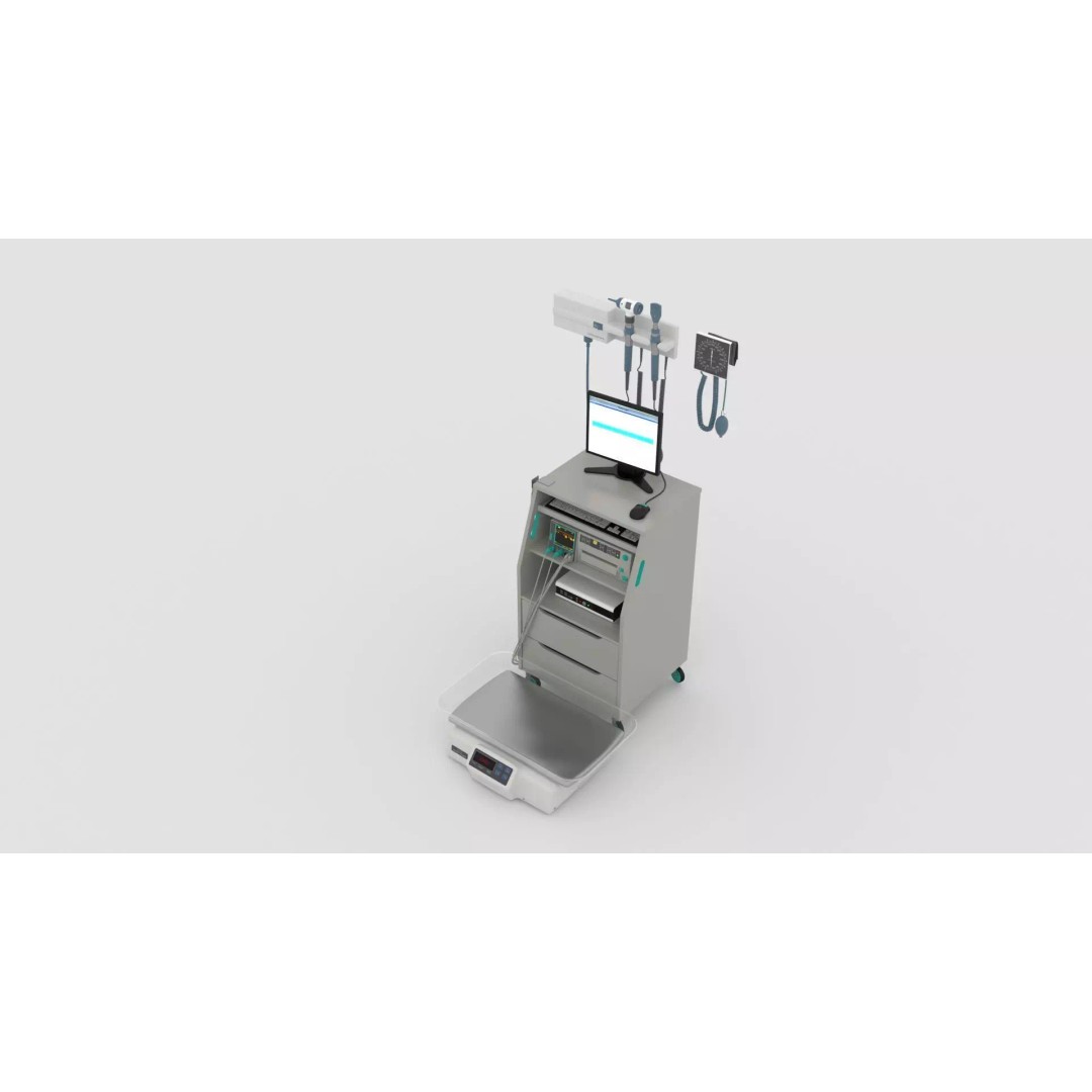 X-Ray Diagnostic System 3D Model – Realistic Medical Interior, FBX - View 13