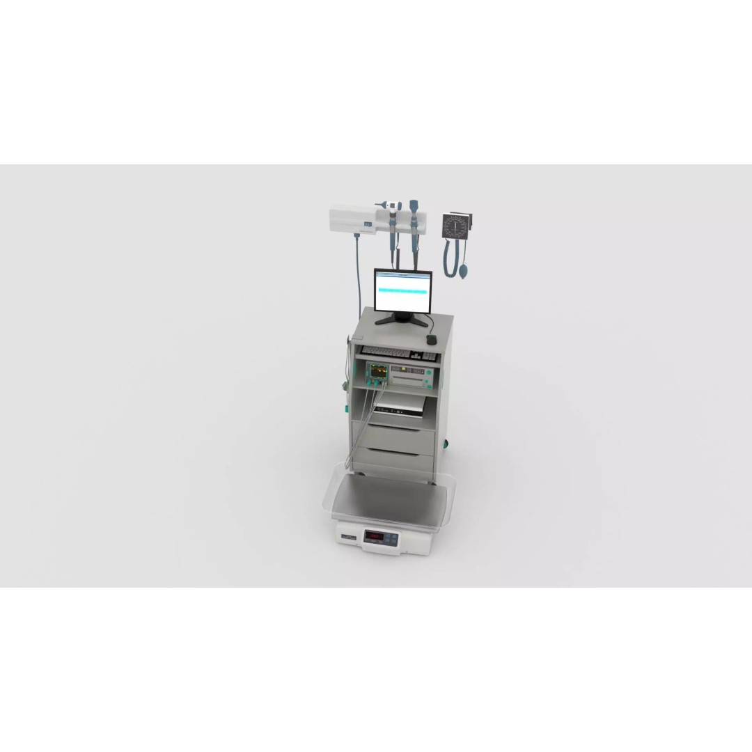 X-Ray Diagnostic System 3D Model – Realistic Medical Interior, FBX - View 14