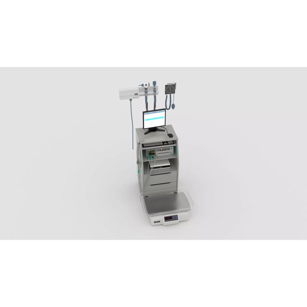 X-Ray Diagnostic System 3D Model – Realistic Medical Interior, FBX - View 15