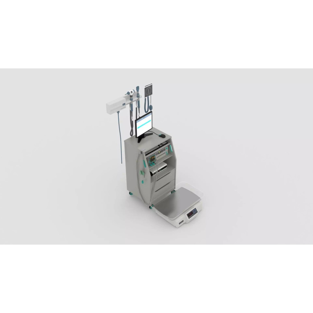 X-Ray Diagnostic System 3D Model – Realistic Medical Interior, FBX - View 2