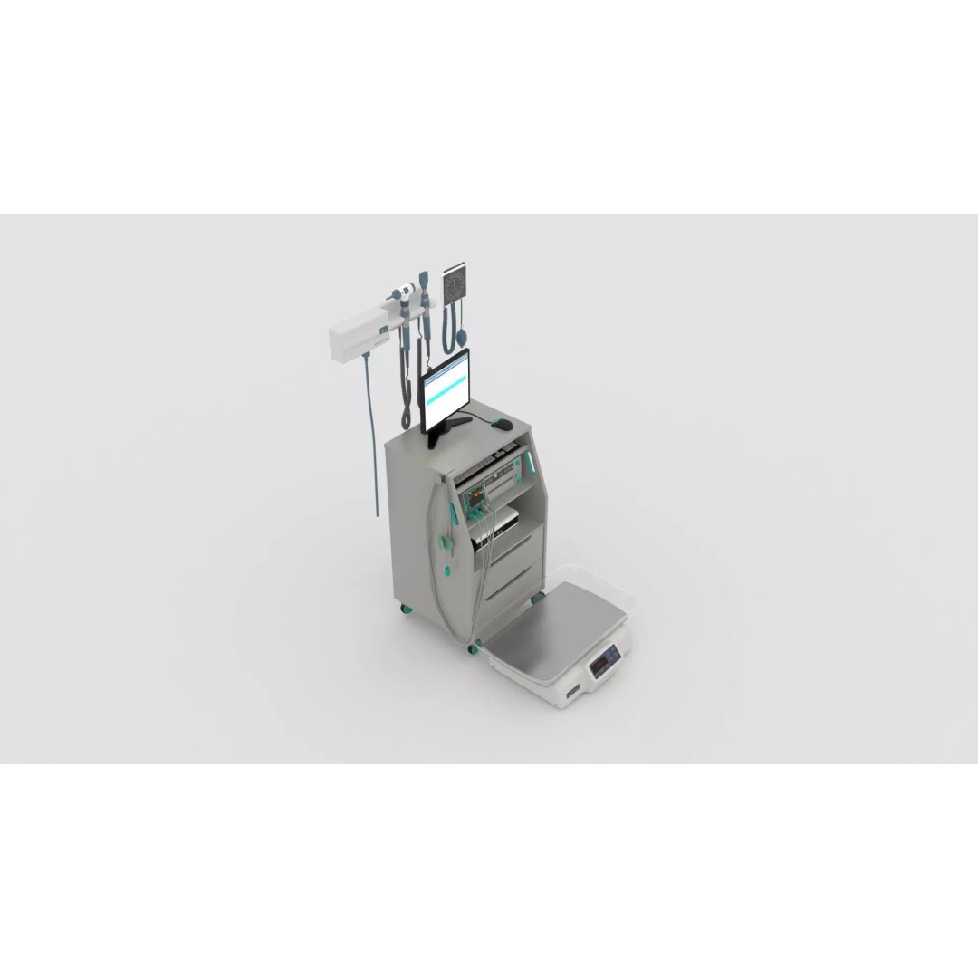 X-Ray Diagnostic System 3D Model – Realistic Medical Interior, FBX - View 3