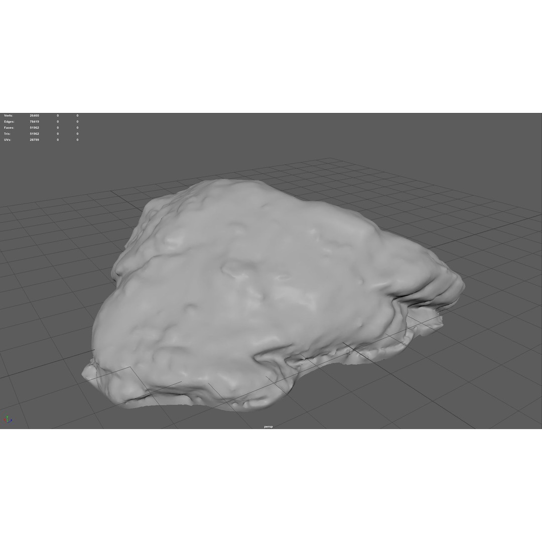Moss Rock 3D Model – Low Poly Nature Asset, FBX, OBJ, Blender - View 14