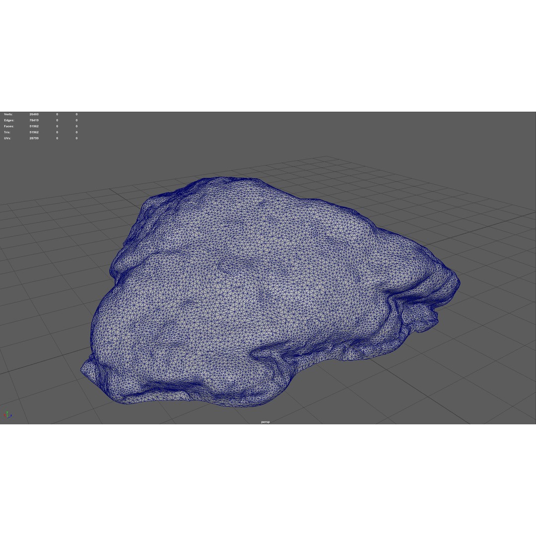 Moss Rock 3D Model – Low Poly Nature Asset, FBX, OBJ, Blender - View 15