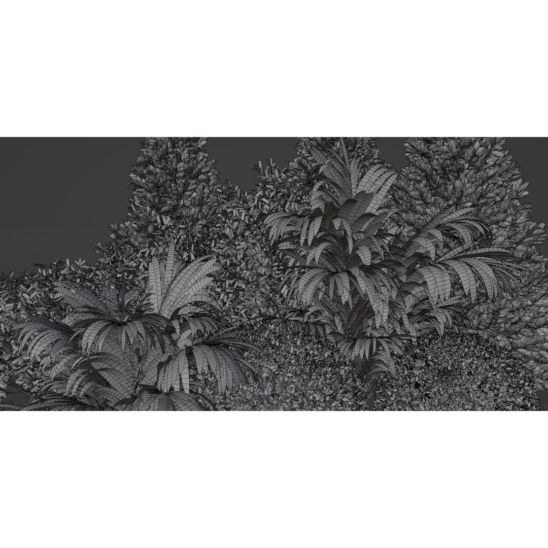 Garden Collection 3D Model – PBR Landscape Asset, Blender, FBX, OBJ - View 8