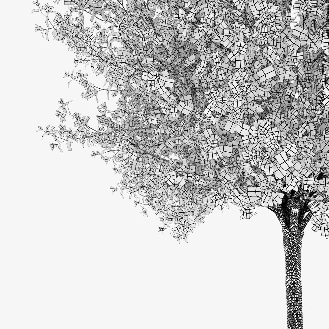 Autumn Pear Tree 3D Model – High Poly Game Asset, FBX, PBR