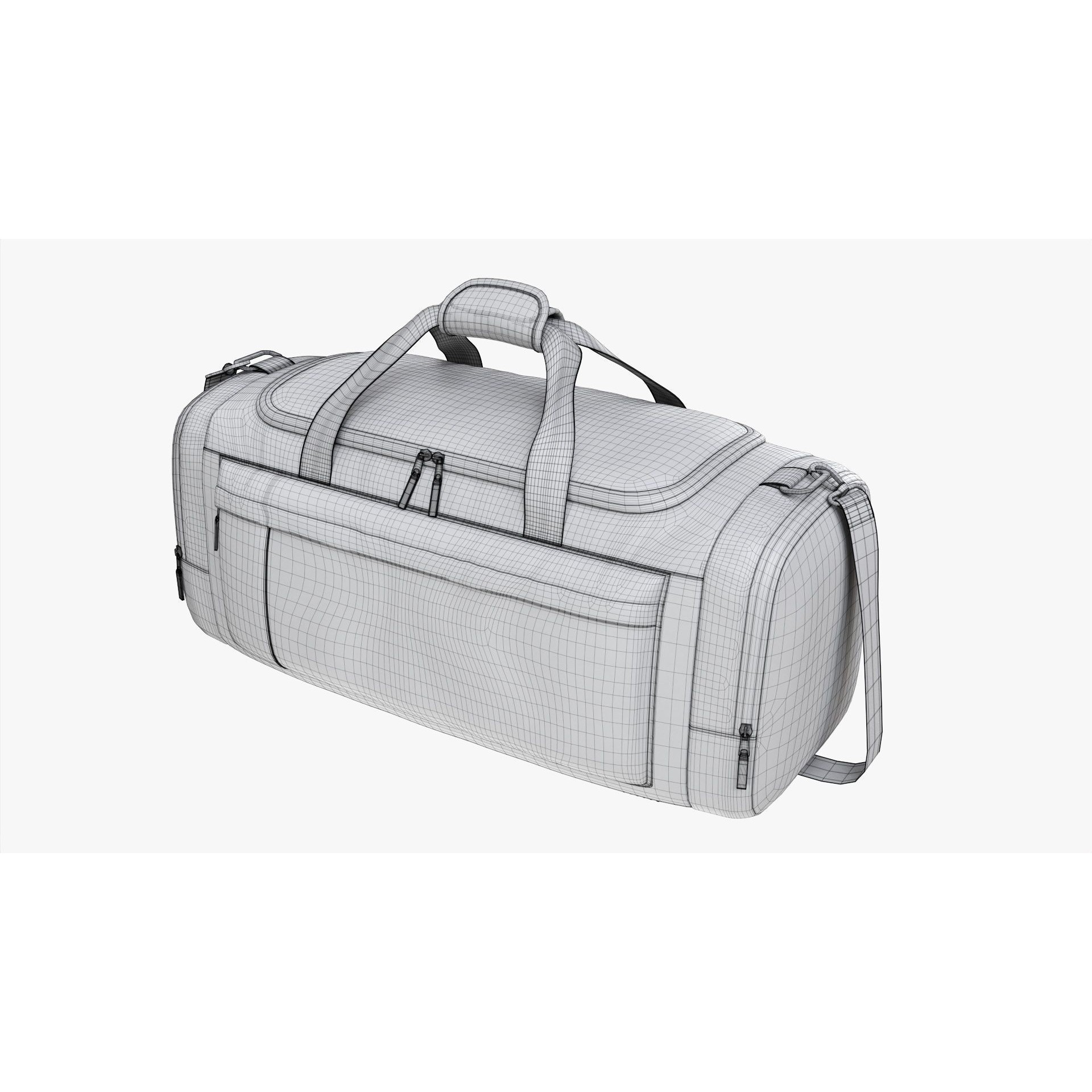 Duffel Sport Travel Bag - Game-Ready 3D Model - View 14