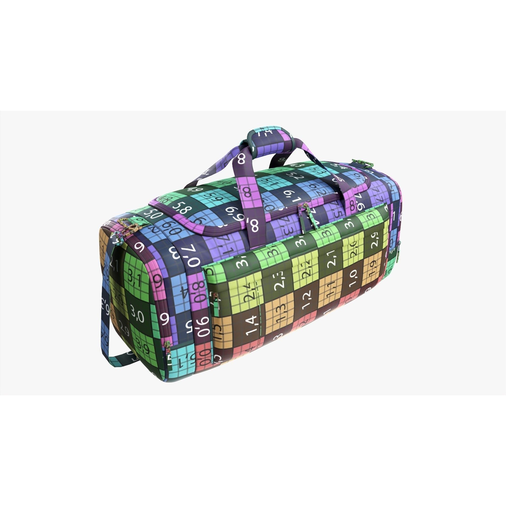 Duffel Sport Travel Bag - Game-Ready 3D Model - View 24