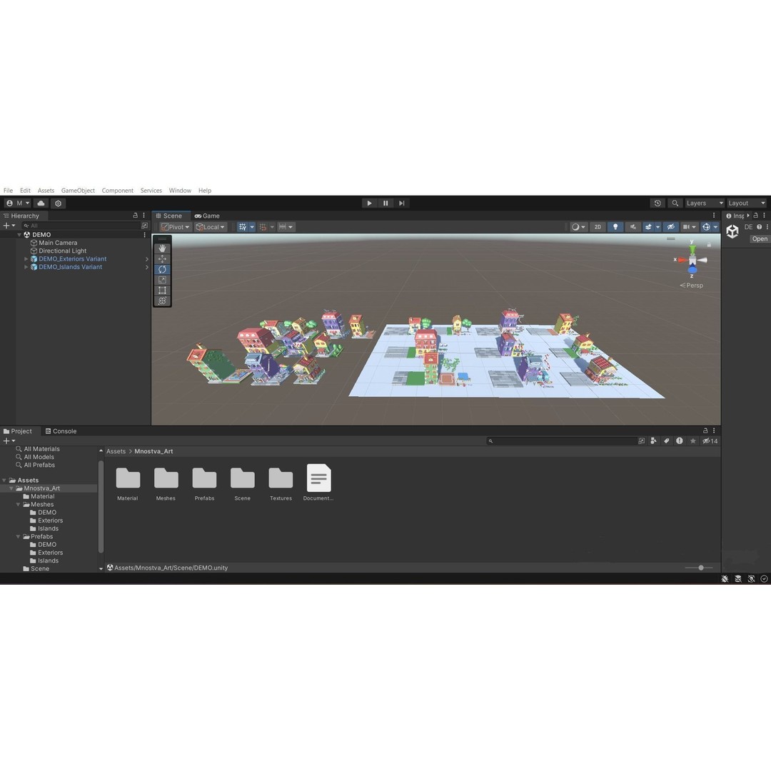Cartoon City Islands Exteriors 2 3D Model – Low Poly Game Asset, FBX - View 20