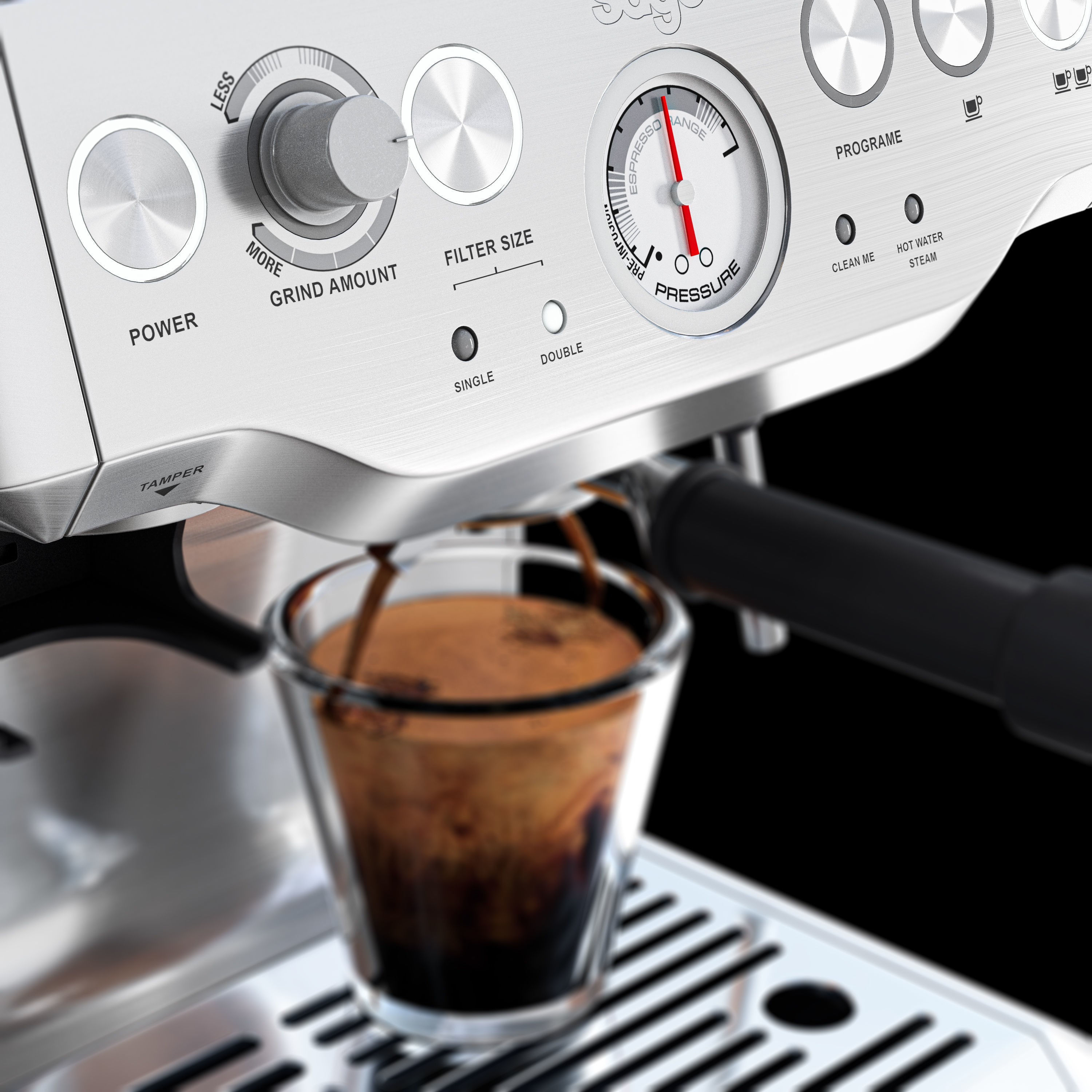 Sage Espresso Machine - Low-Poly Game-Ready 3D Model - View 6