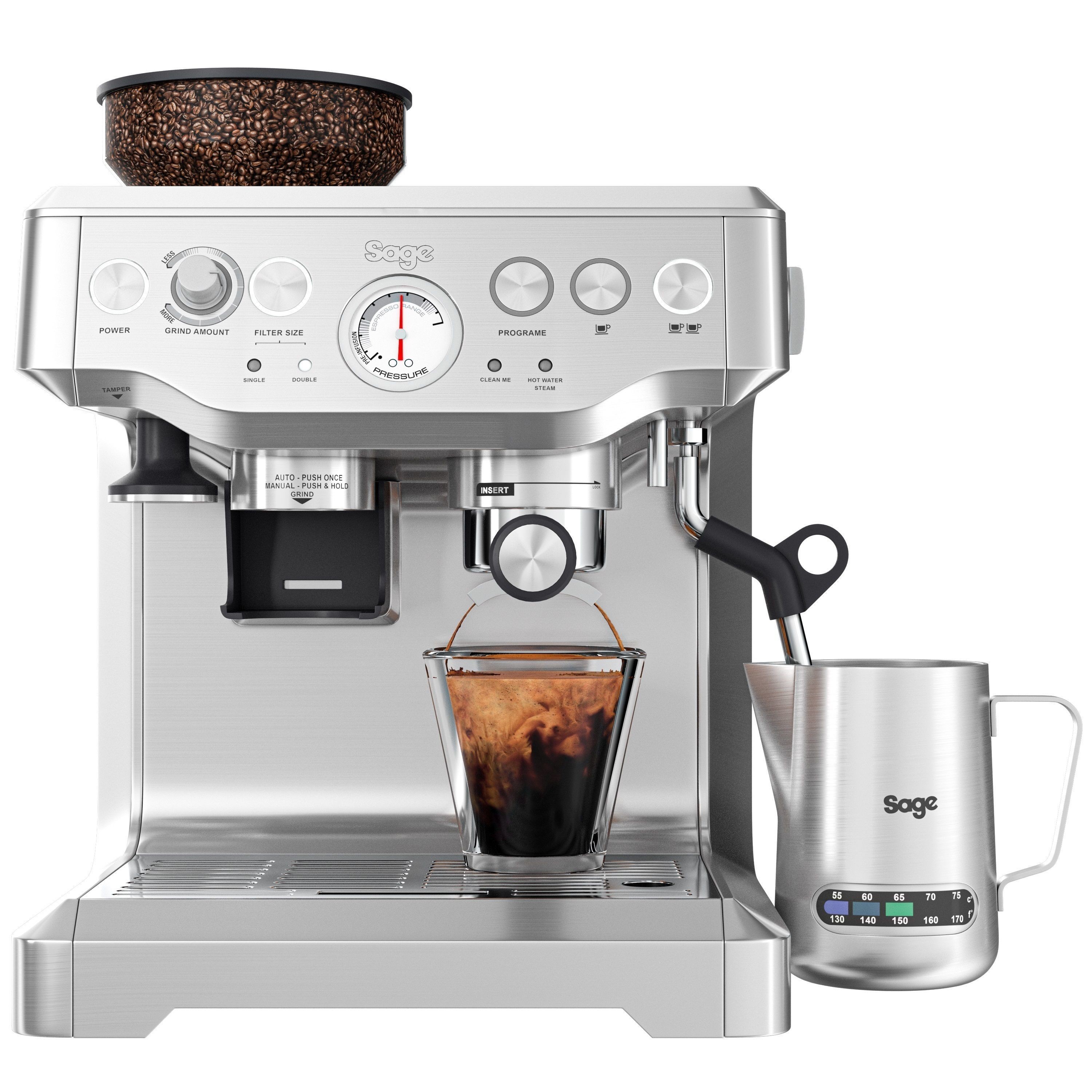Sage Espresso Machine - Low-Poly Game-Ready 3D Model - View 8