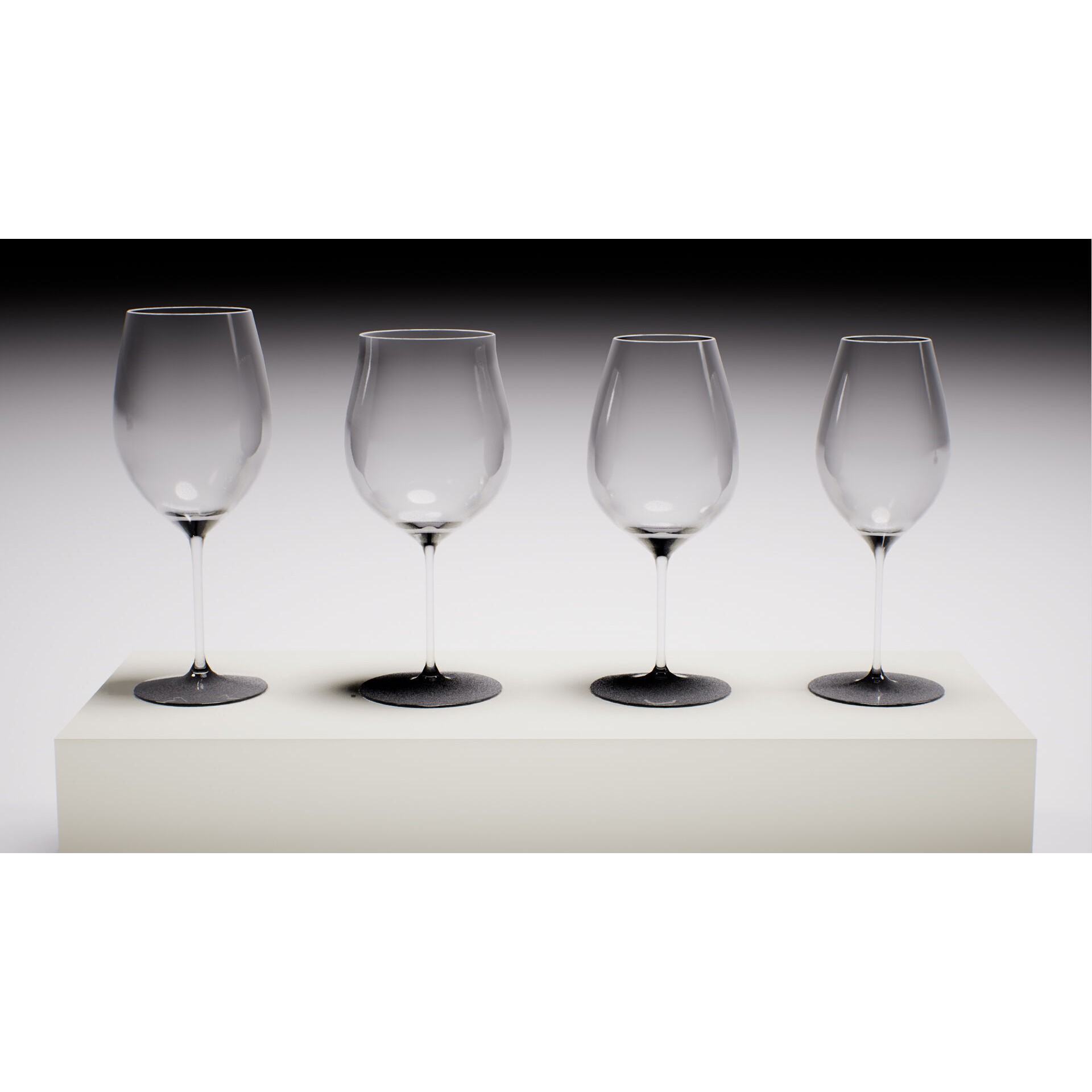 Wine Glassware Pack - Low-Poly Game-Ready 3D Model - View 8