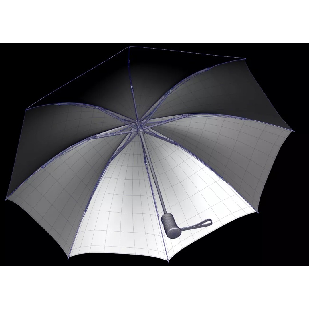 Umbrellas 3D Model – Low Poly Collection for Games and Animation - View 10