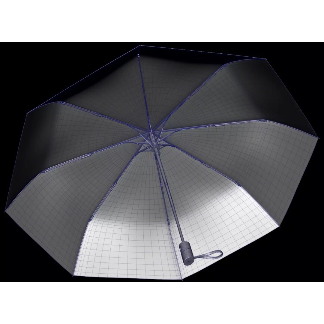 Umbrellas 3D Model – Low Poly Collection for Games and Animation - View 12
