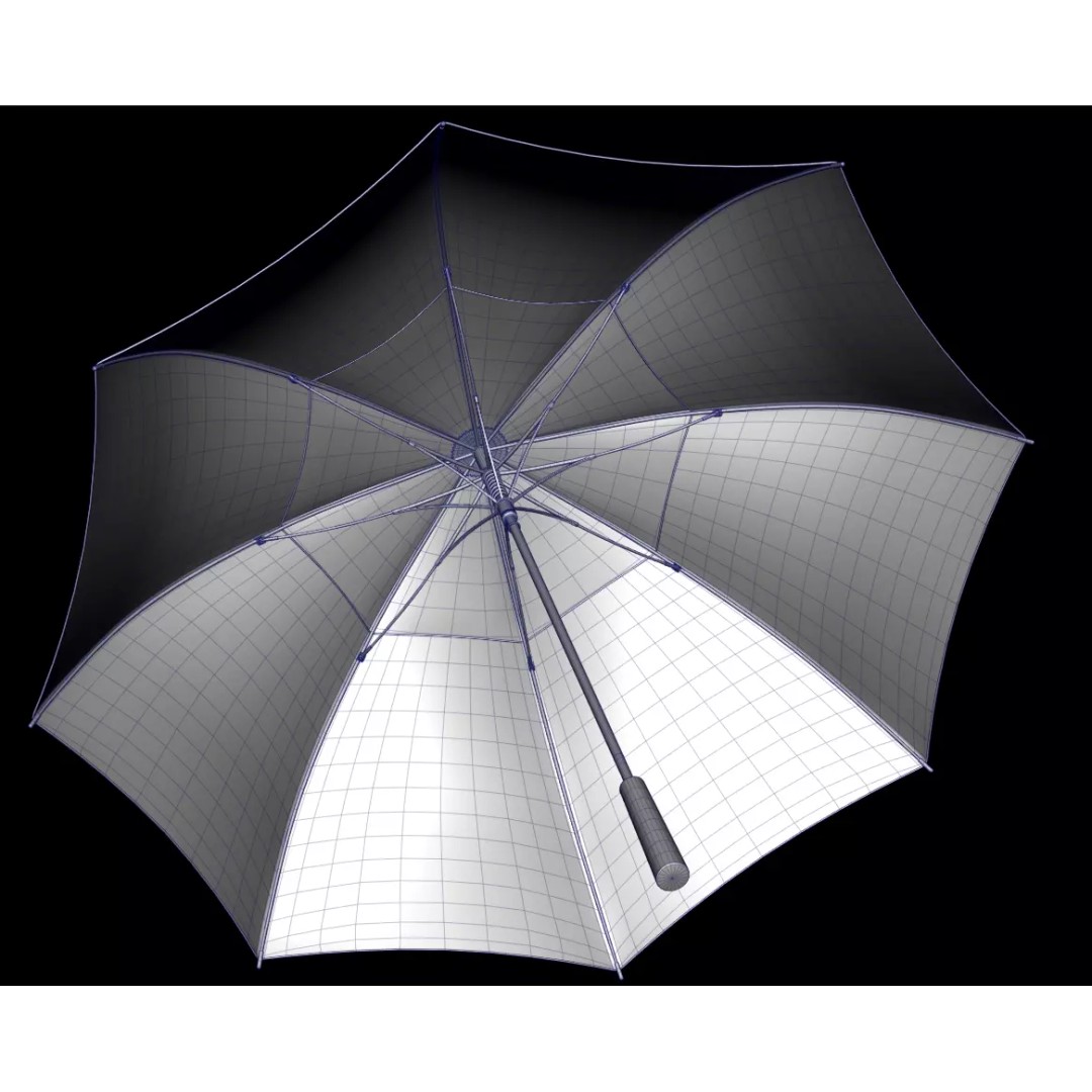 Umbrellas 3D Model – Low Poly Collection for Games and Animation - View 13