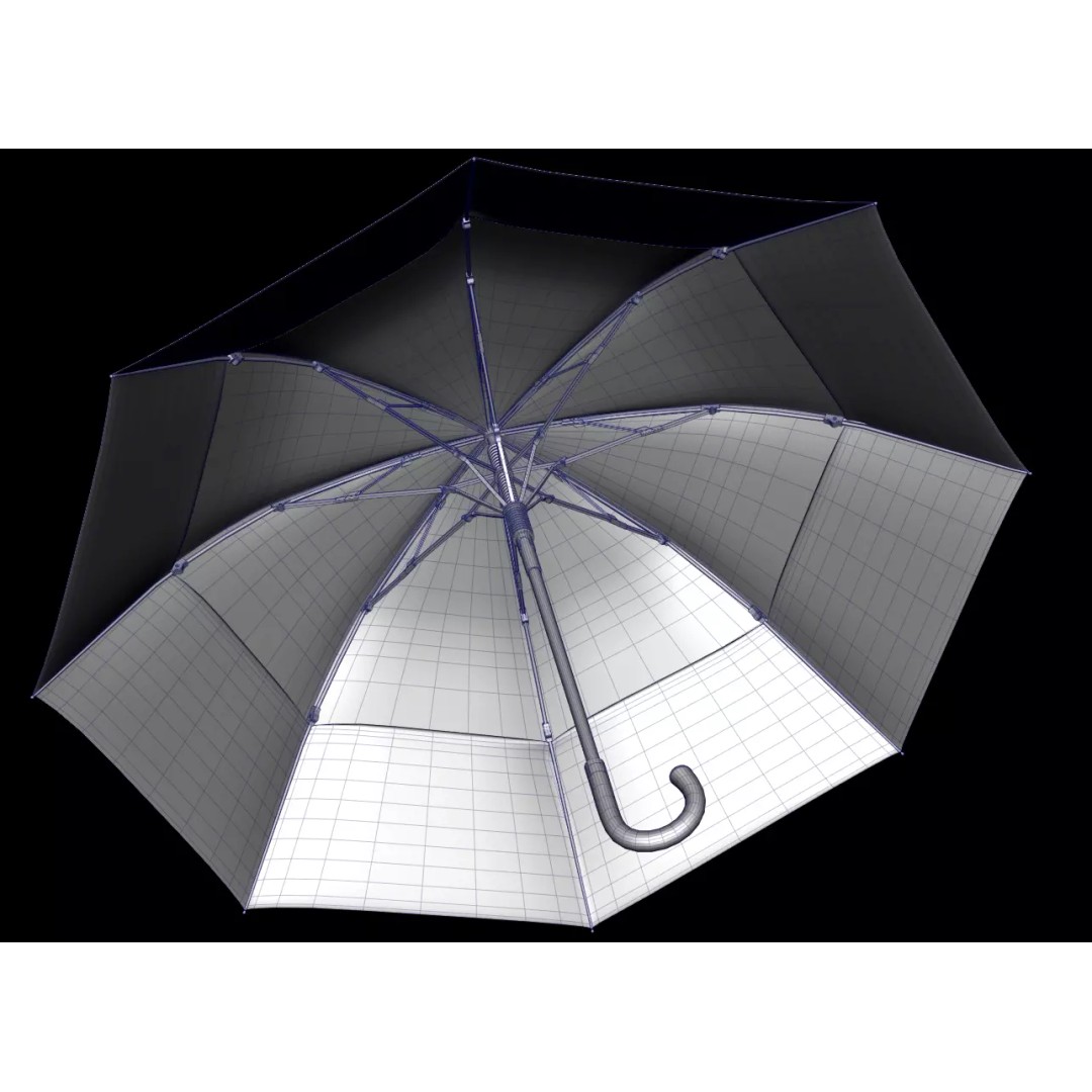Umbrellas 3D Model – Low Poly Collection for Games and Animation - View 14