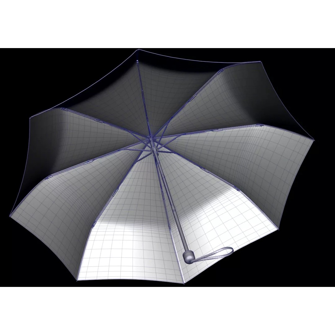 Umbrellas 3D Model – Low Poly Collection for Games and Animation - View 15